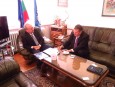 Meeting with the newly-appointed Ambassador of Bulgaria in Lebanon
