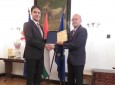 Почетна диплома на БТПП за Тамаш Будай, търговско аташе при Посолството на Унгария в София